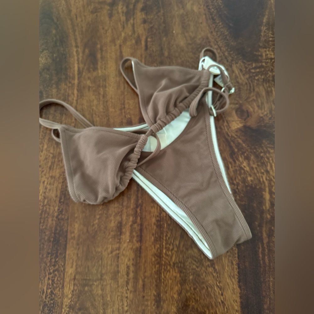 Free People x Zulu & Zephyr ribbed triangle top & ribbed curve bikini bottoms - Picture 5 of 5